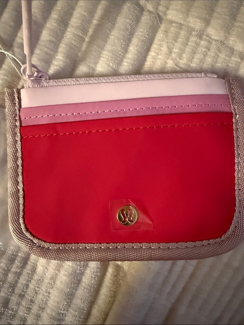 lululemon athletica Pink and Hot Pink Card Wallet